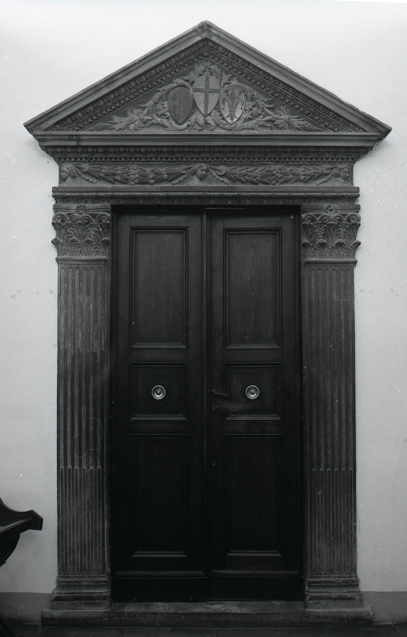 mostra di porta, opera isolata - bottega toscana (sec. XV)