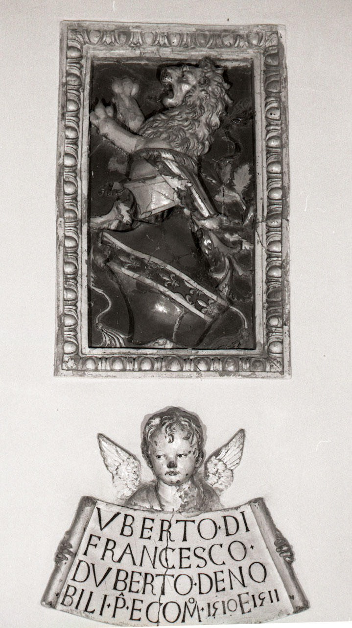 stemma gentilizio di Uberto di Francesco di Uberto de Nobili (scultura, opera isolata) - bottega toscana (sec. XVI)