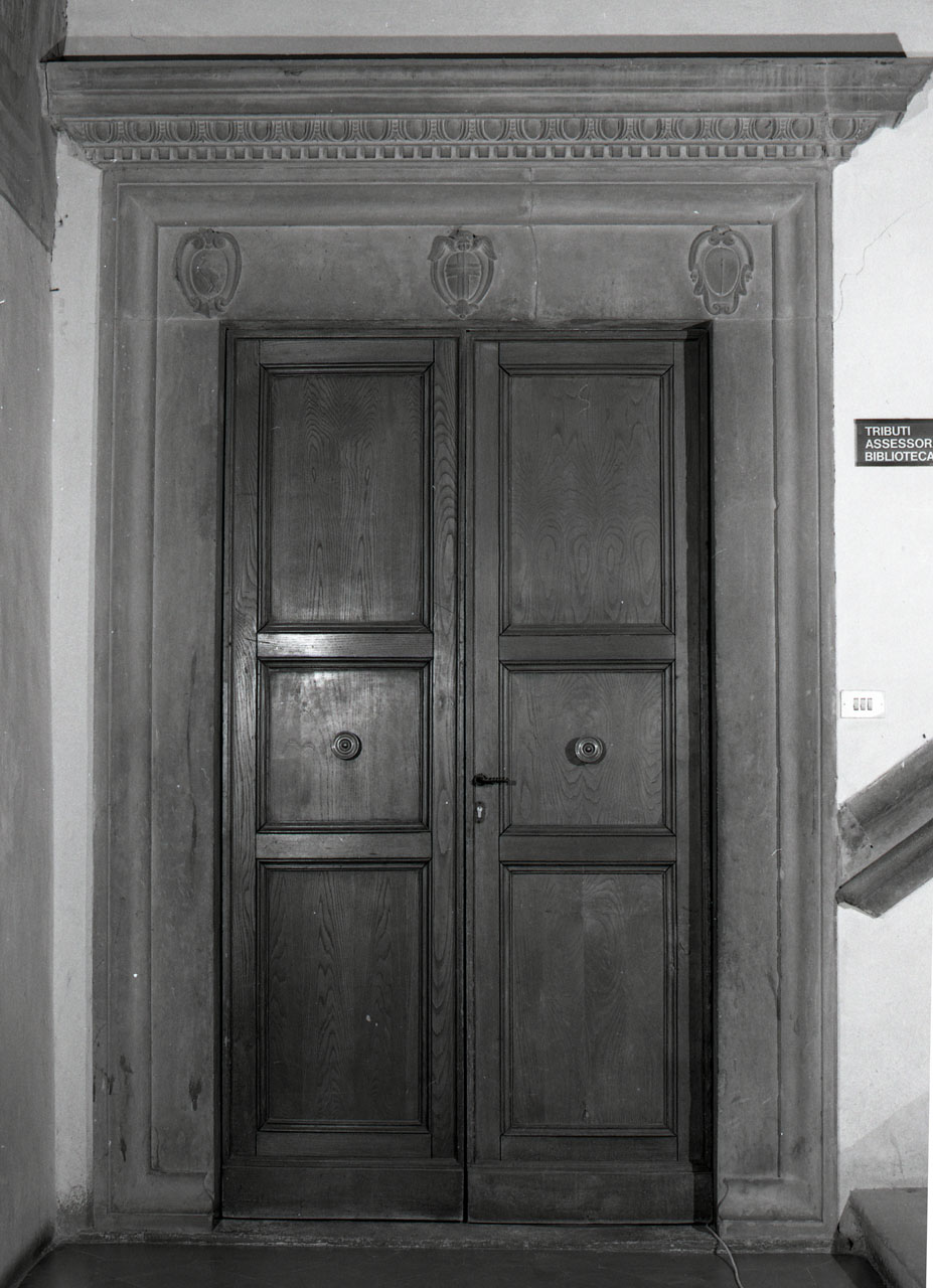 mostra di porta, opera isolata - bottega toscana (seconda metà sec. XV)