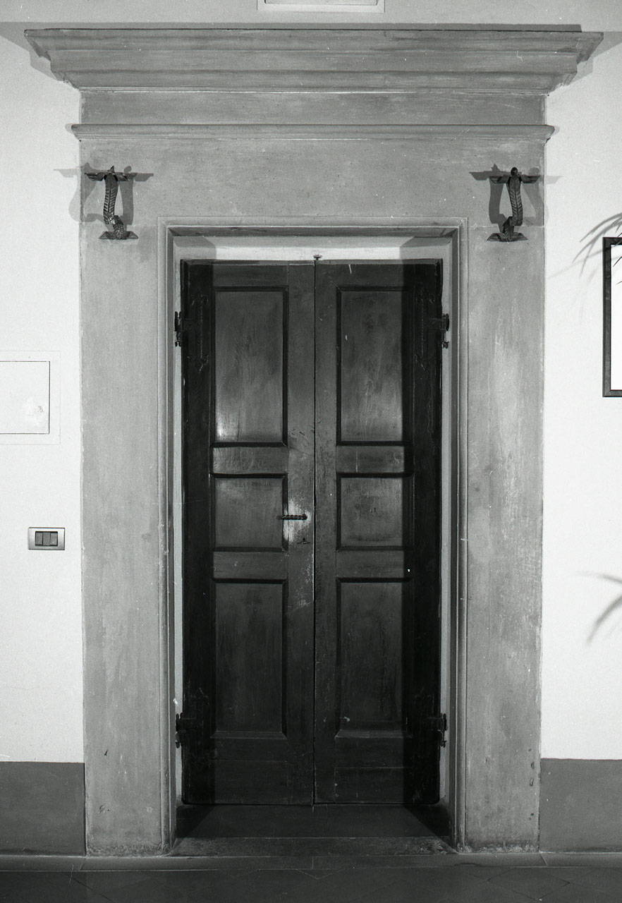 mostra di porta, serie - bottega toscana (sec. XV)