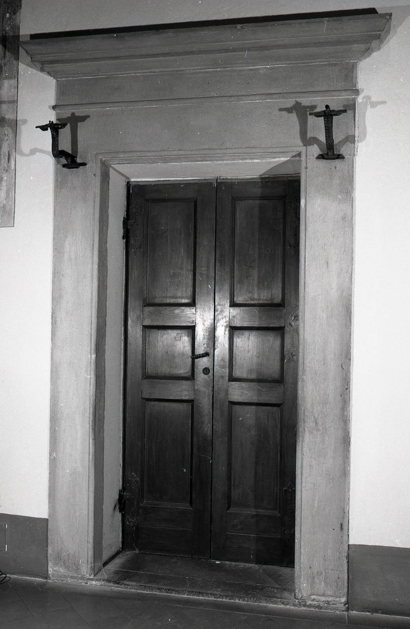 mostra di porta, opera isolata - bottega toscana (sec. XV)