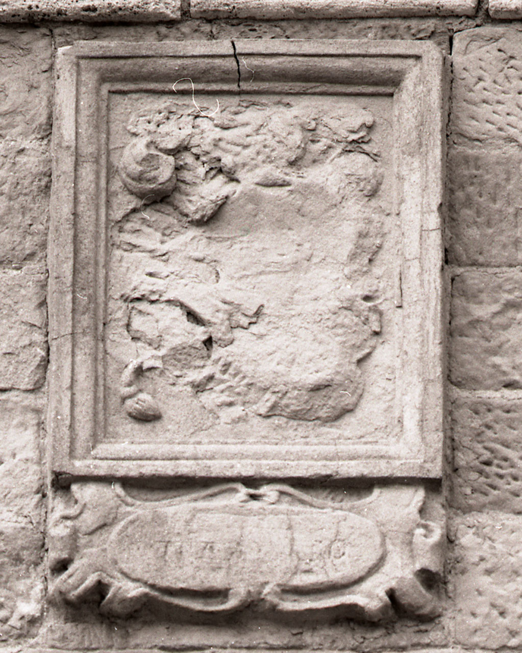 stemma gentilizio (scultura, opera isolata) - bottega toscana (seconda metà sec. XVI)