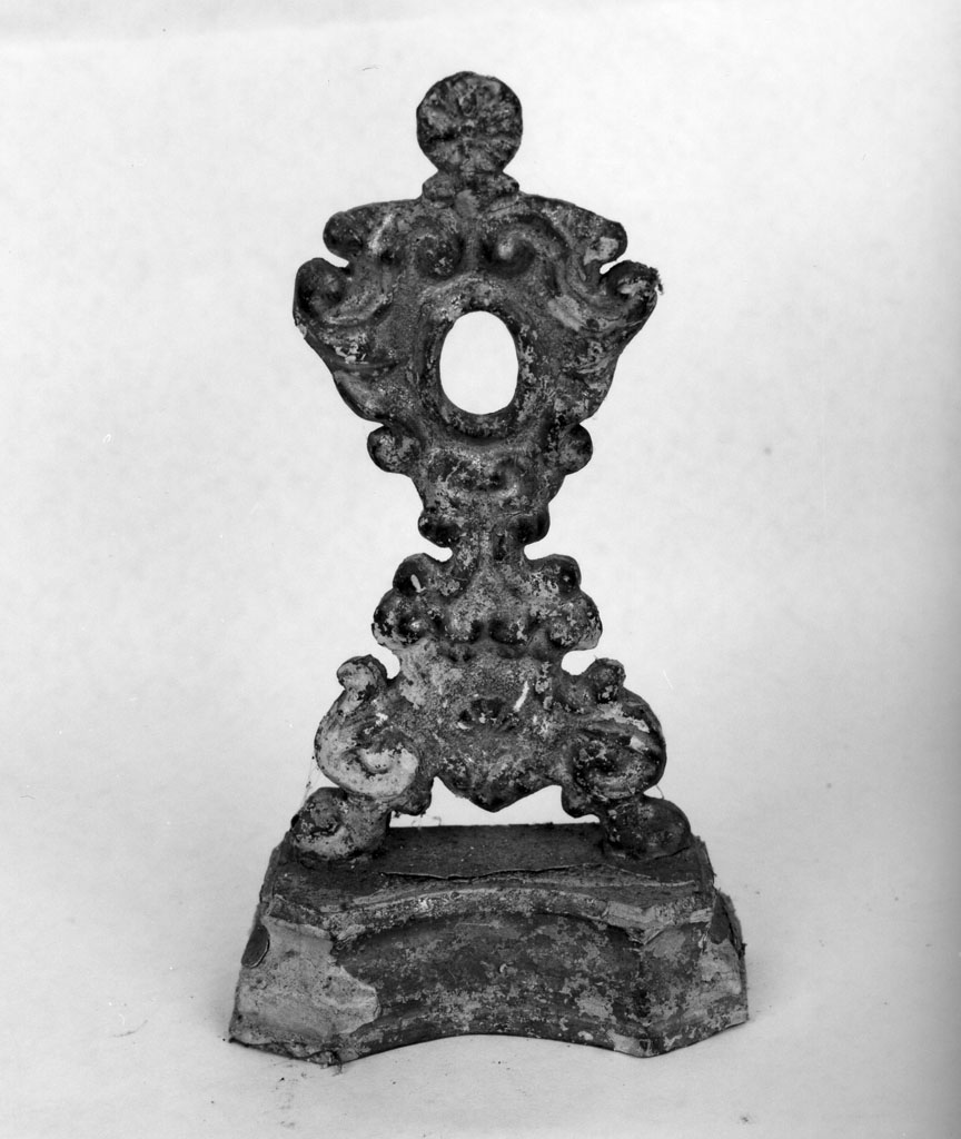 reliquiario - a ostensorio - bottega toscana (inizio sec. XVIII)