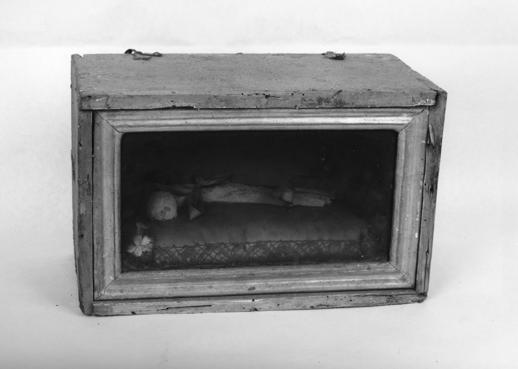 reliquiario a teca - a urna - bottega toscana (metà sec. XVIII)