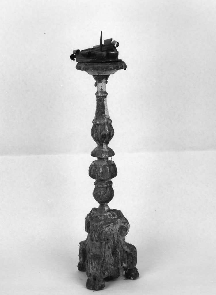 candeliere d'altare, serie - bottega toscana (seconda metà sec. XVIII)