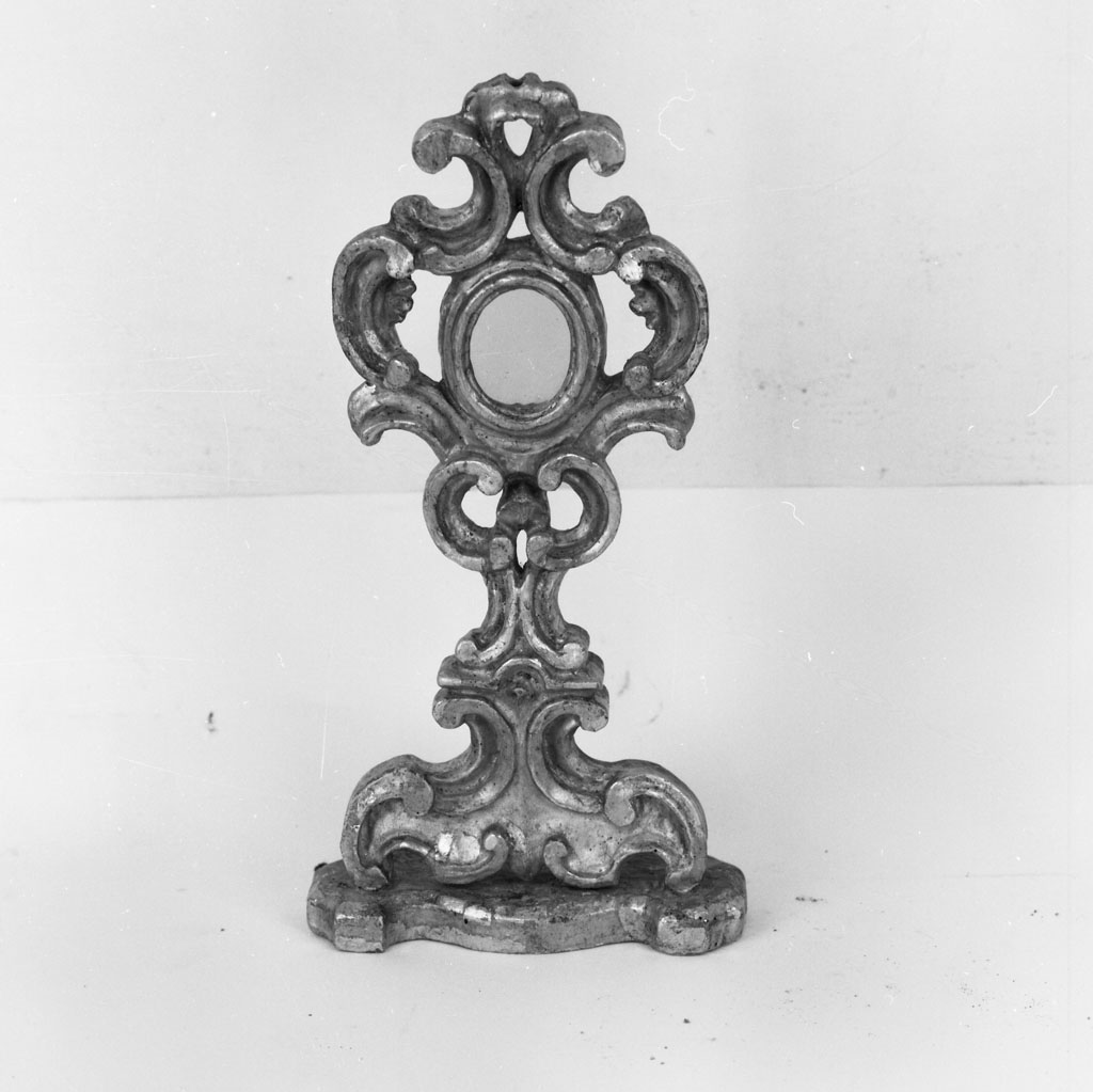 reliquiario - a ostensorio - bottega toscana (inizio sec. XVIII)