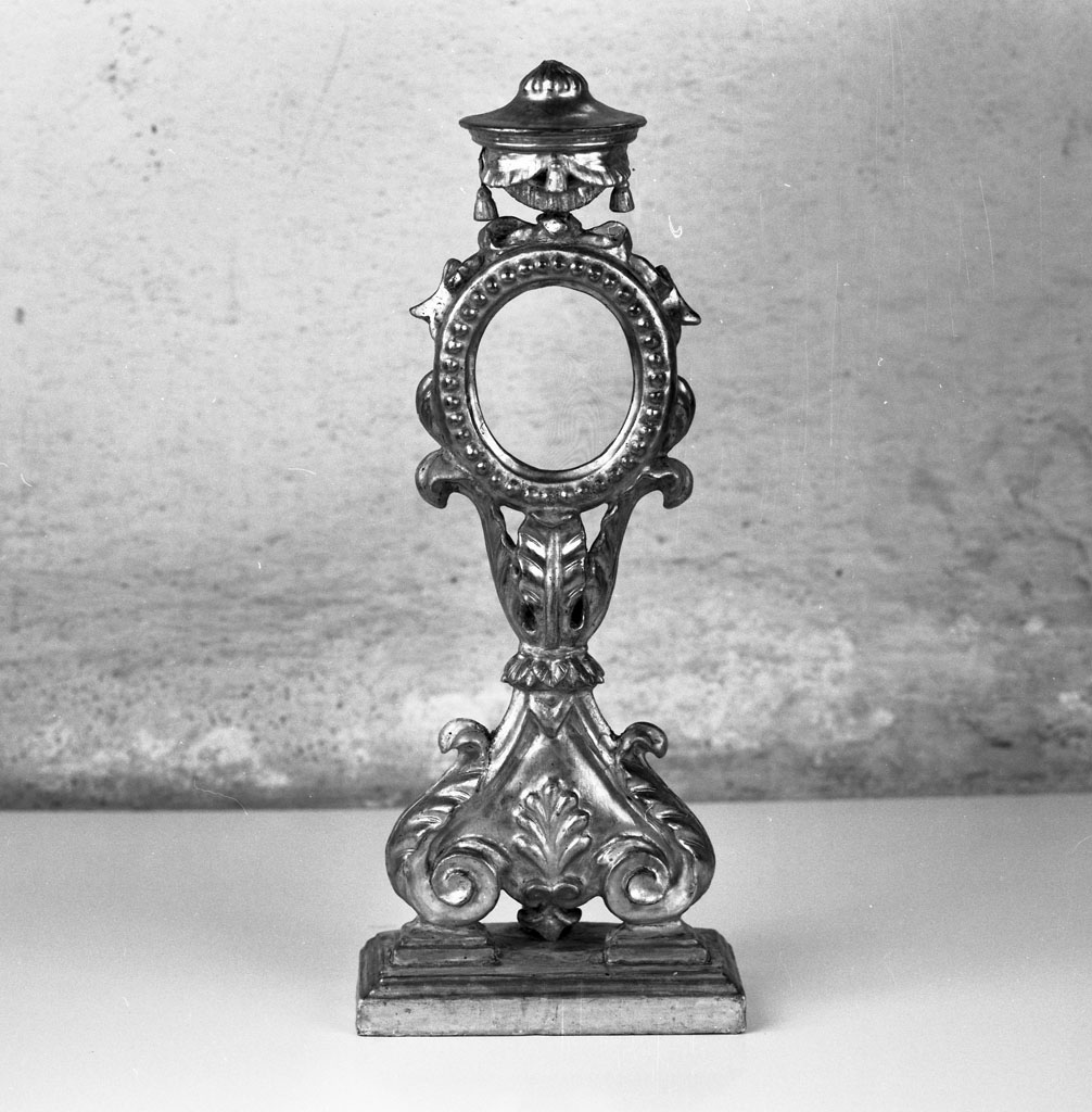 reliquiario - a ostensorio - bottega toscana (primo quarto sec. XIX)