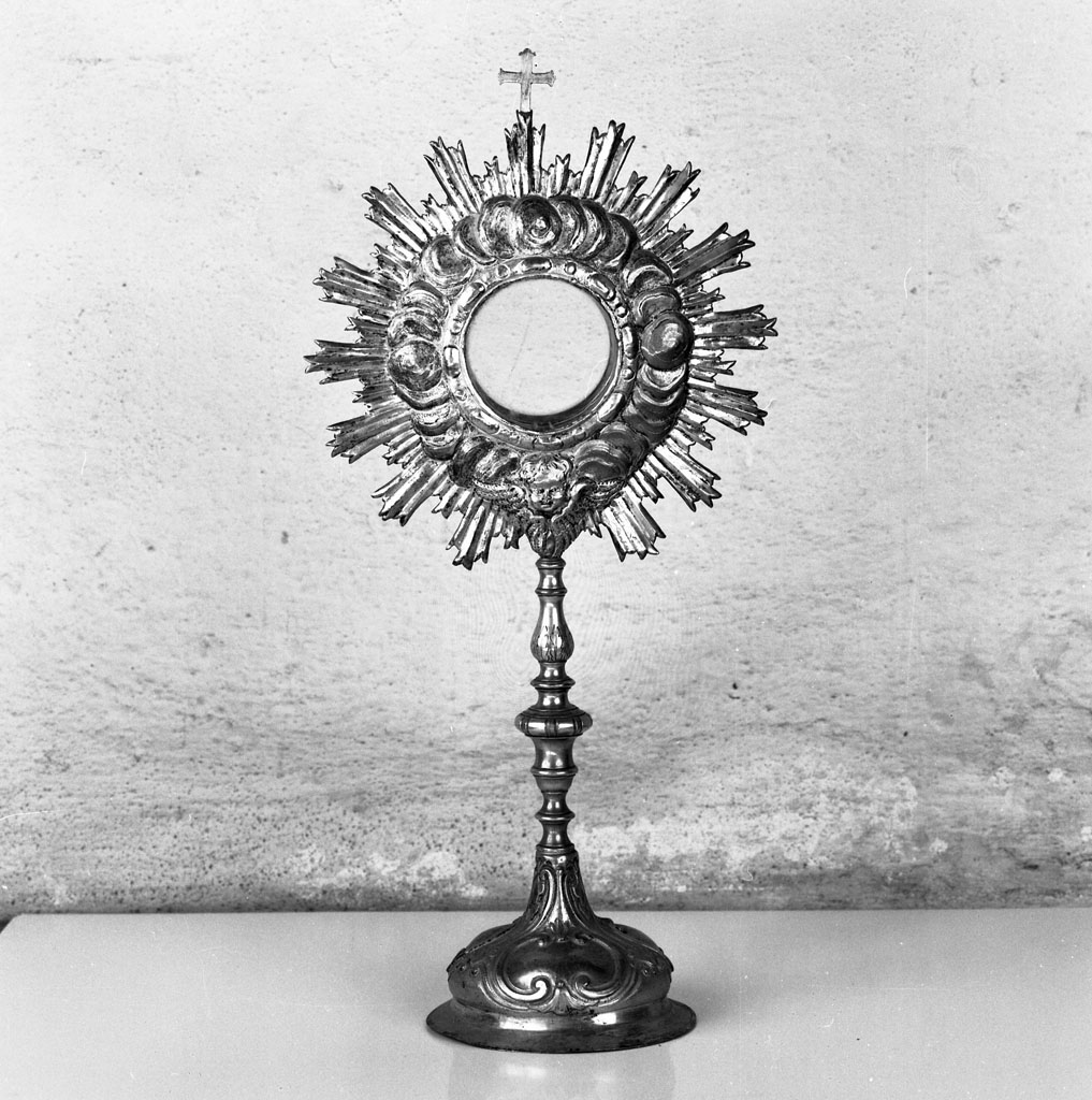 ostensorio - a raggiera - bottega toscana (prima metà sec. XVIII)