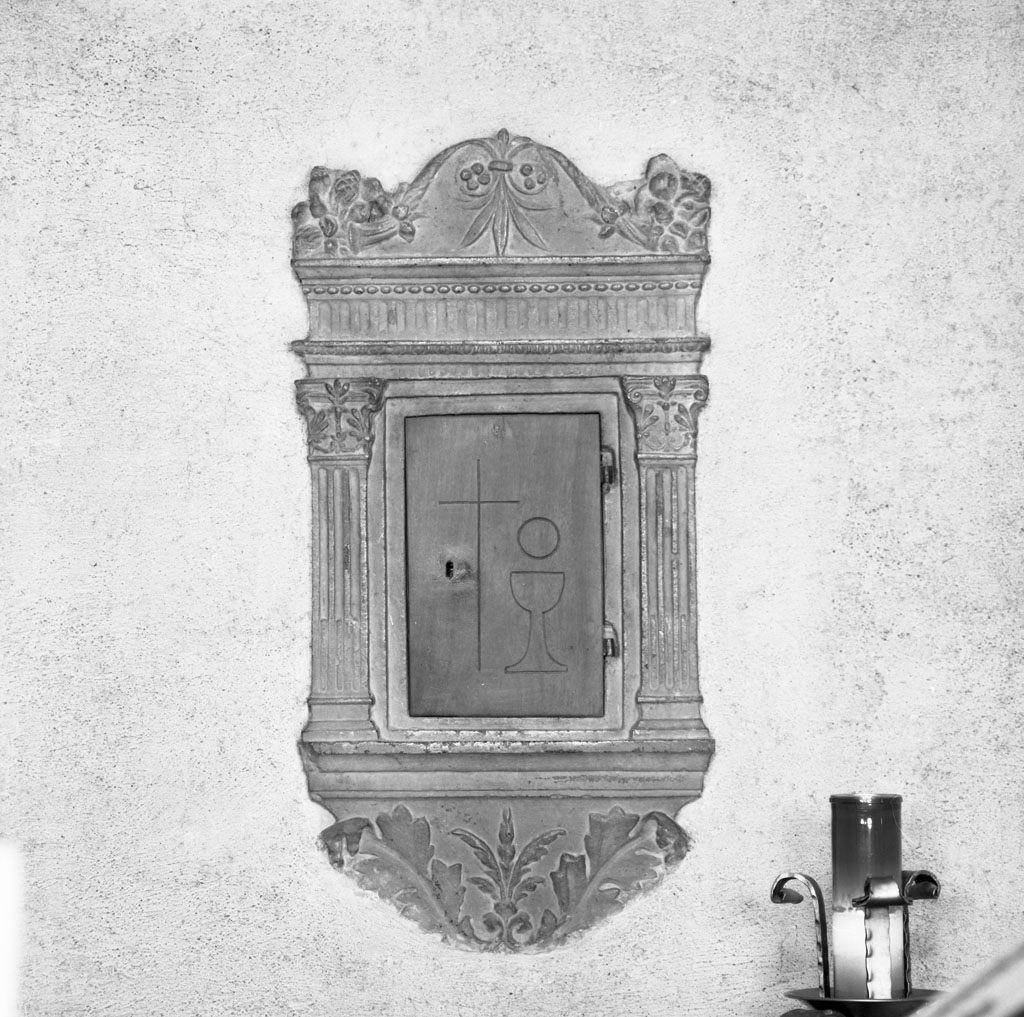 tabernacolo - a frontale architettonico - bottega toscana (fine sec. XVI)