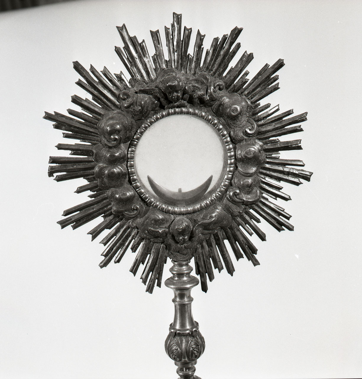 ostensorio - a raggiera, frammento - bottega toscana (prima metà sec. XVIII)