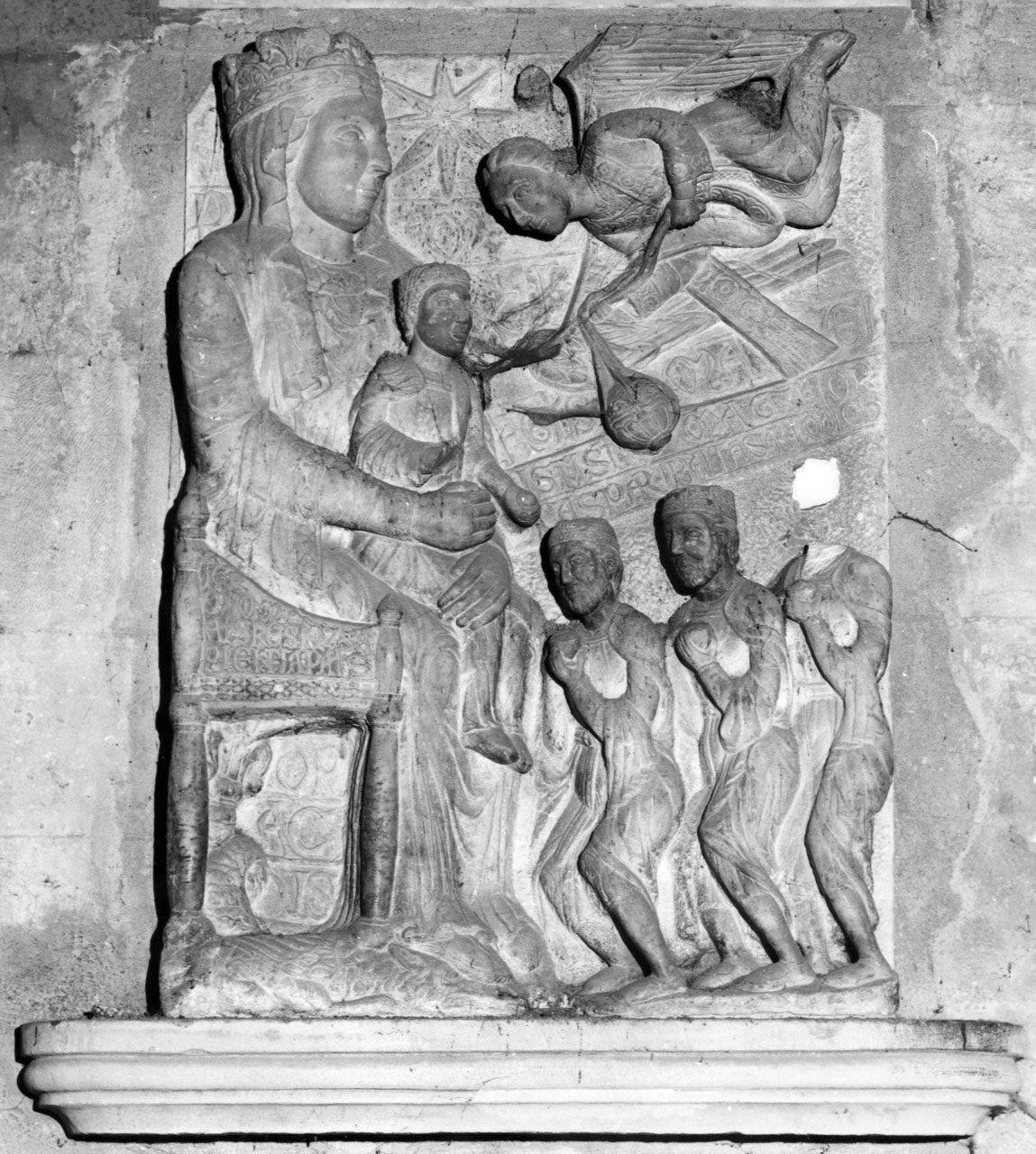 adorazione dei Re Magi (rilievo) - bottega toscana (prima metà sec. XIII)