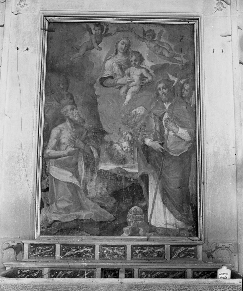 Madonna con Bambino e Santi (dipinto) di Torri Teofilo (sec. XVII)