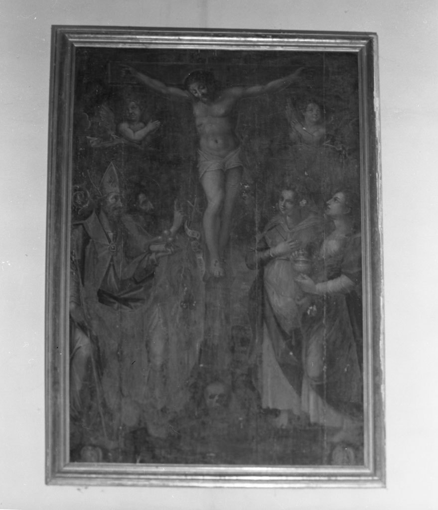 crocifissione di Cristo e santi (dipinto) di Torri Teofilo (sec. XVII)