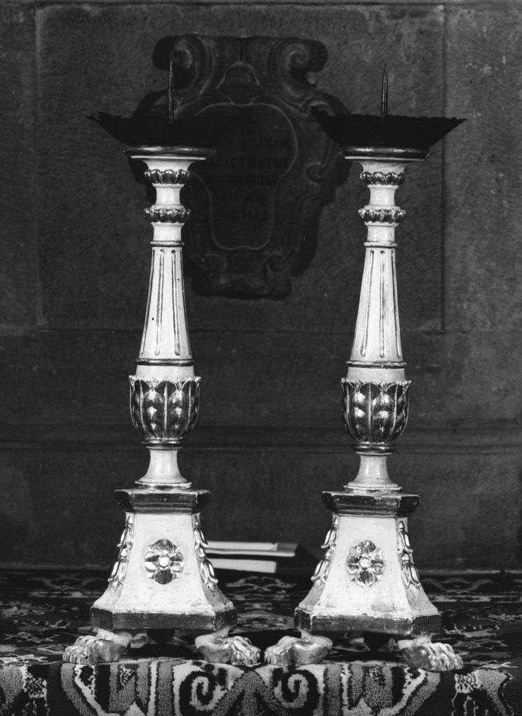 candelabro, coppia - bottega toscana (sec. XIX)