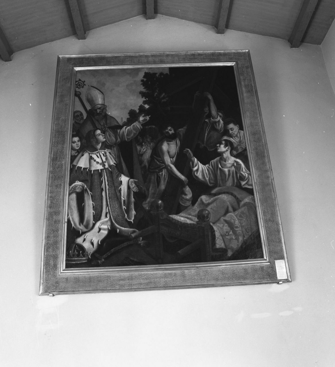 riconoscimento della vera croce (dipinto) di Rosselli Matteo (cerchia) (sec. XVII)