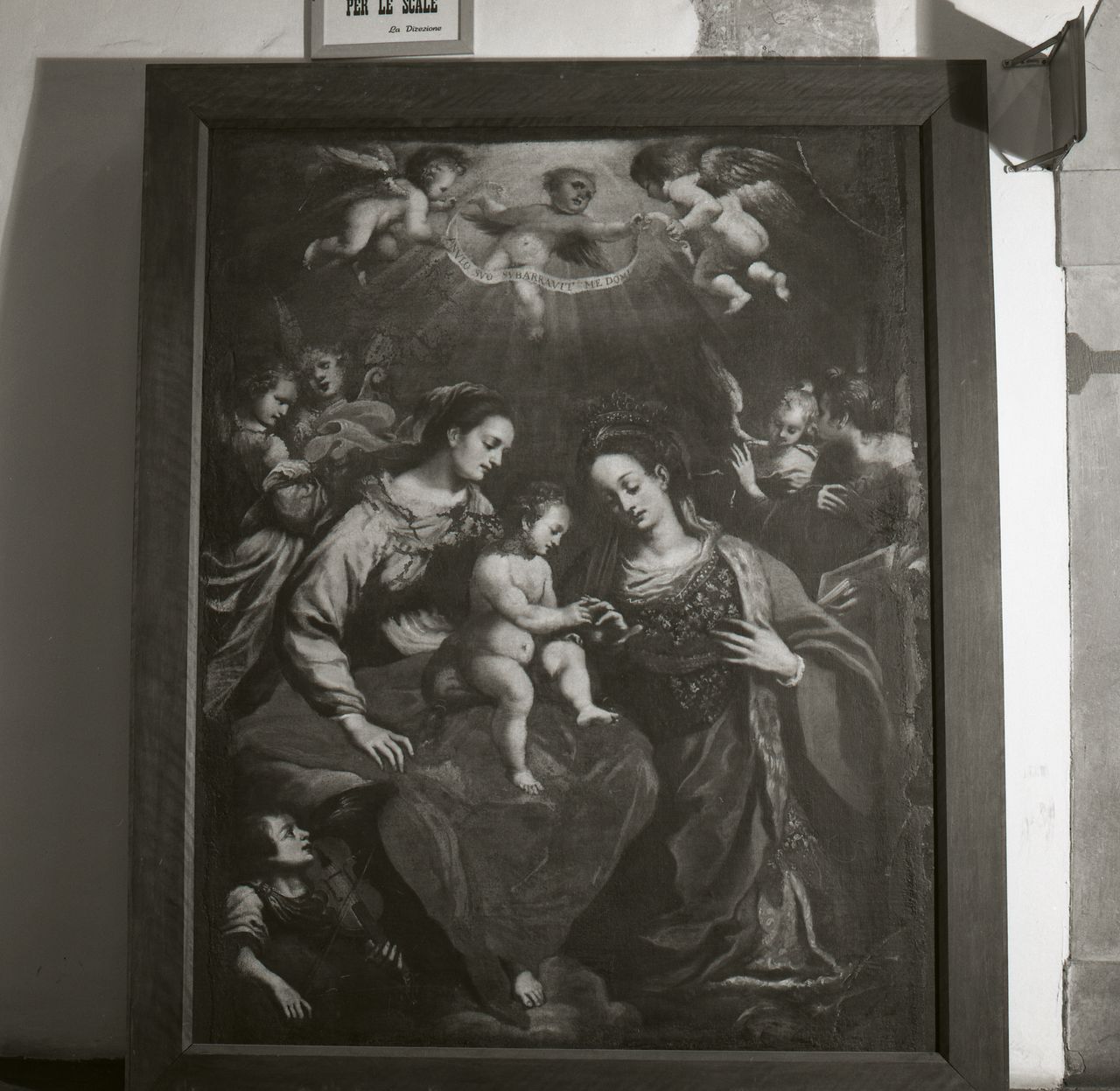 matrimonio mistico di Santa Caterina d'Alessandria (dipinto) di Santini Bernardino (prima metà sec. XVII)