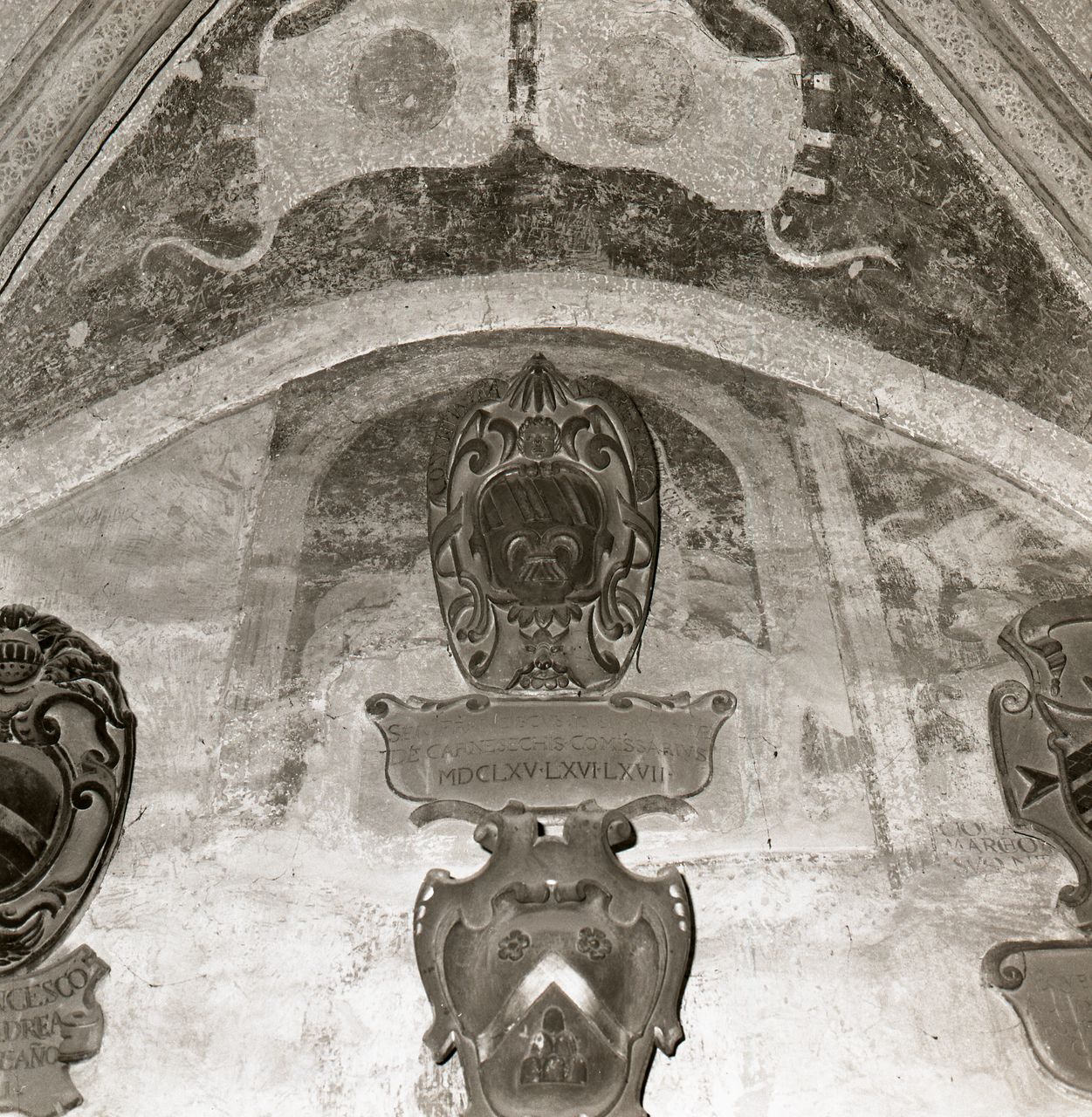 stemma di Francesco Carneschi (rilievo) - bottega toscana (sec. XVII)