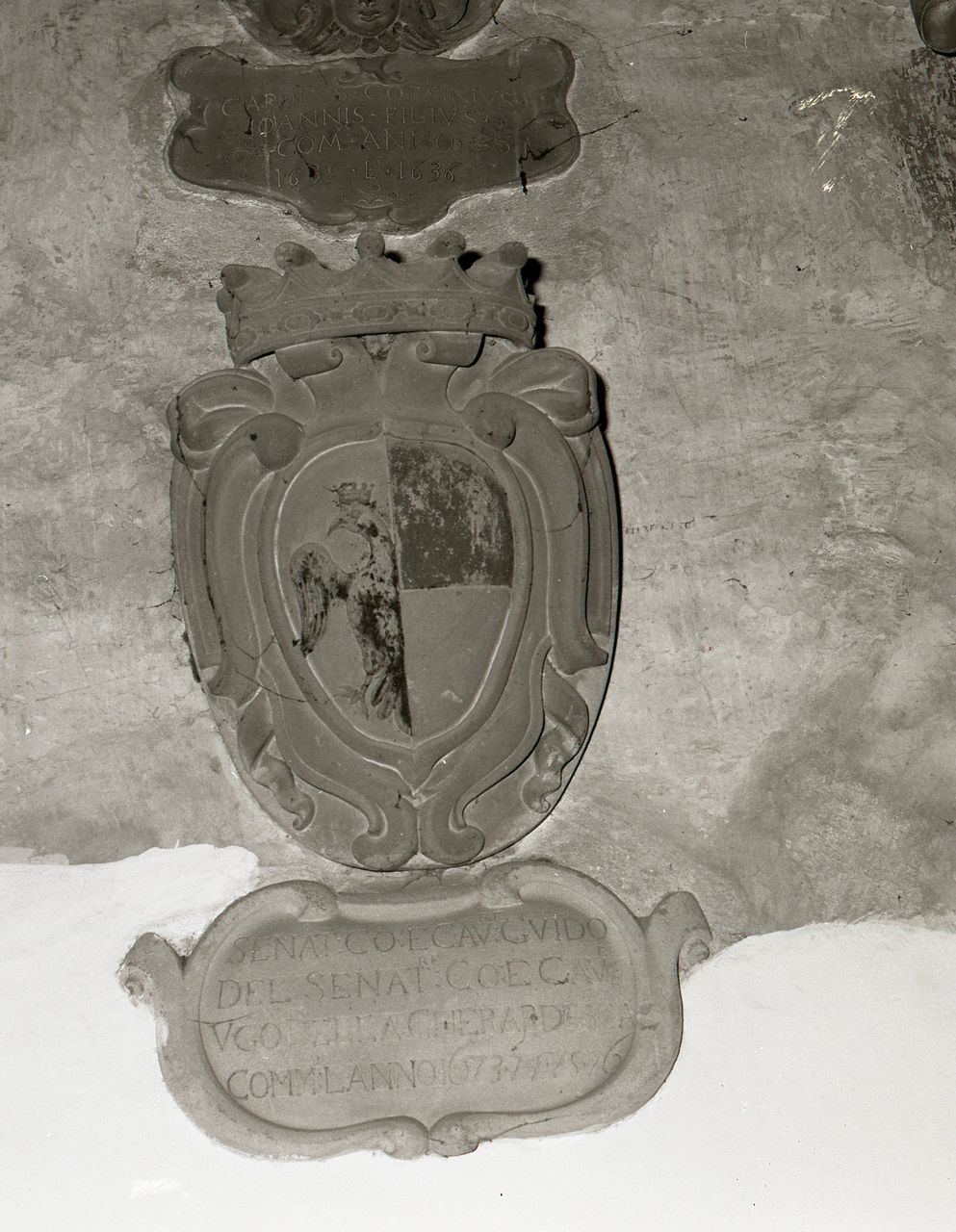 stemma di Guido Della Gherardesca (rilievo) - bottega toscana (sec. XVII)