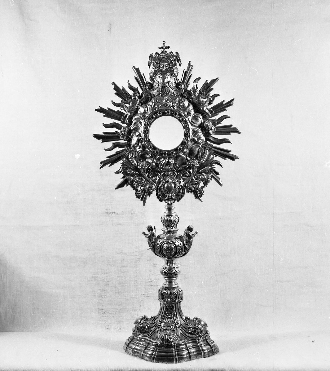 ostensorio - a raggiera, opera isolata - bottega toscana (fine sec. XIX)