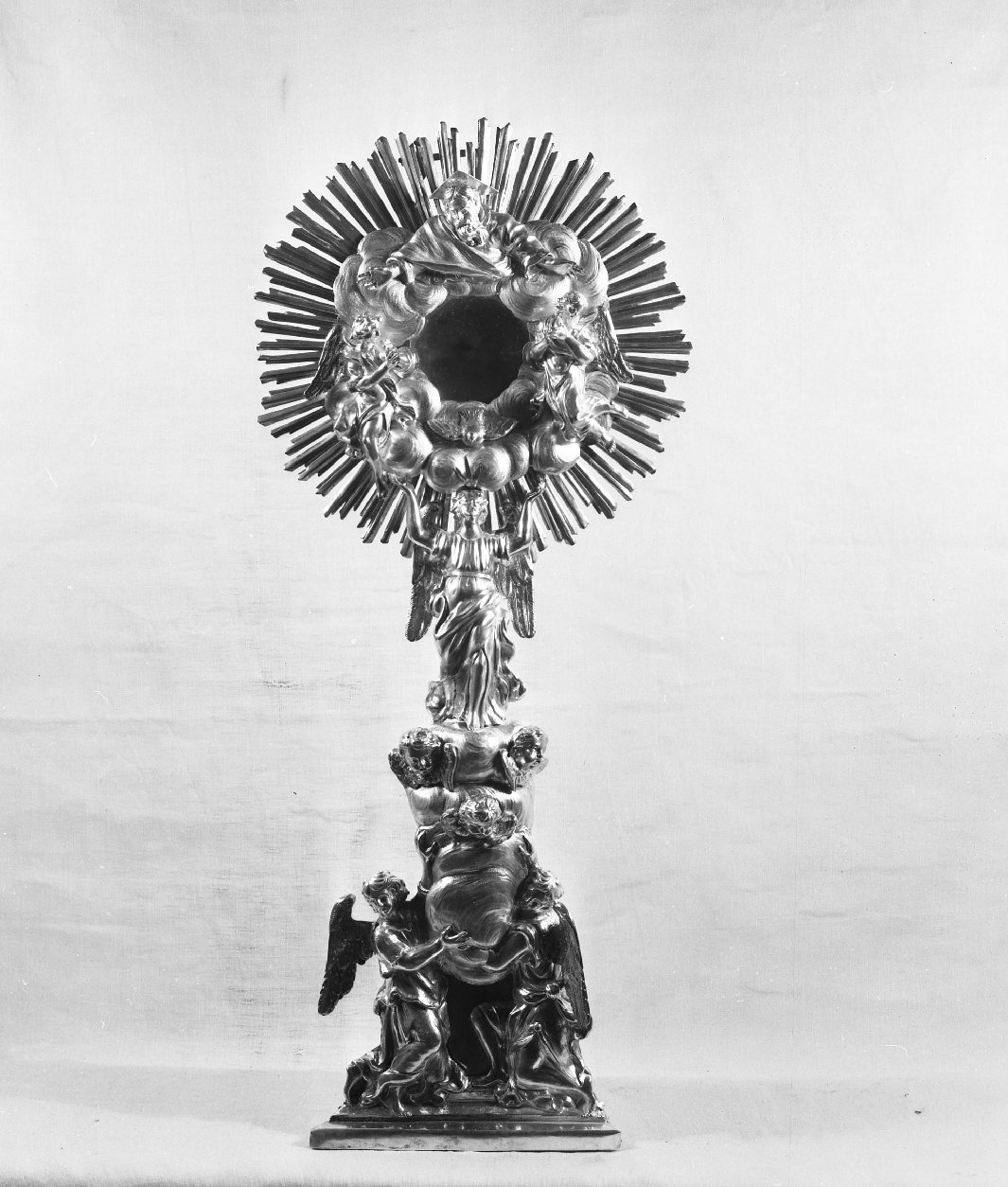 ostensorio - a raggiera, opera isolata - bottega toscana (seconda metà sec. XIX)