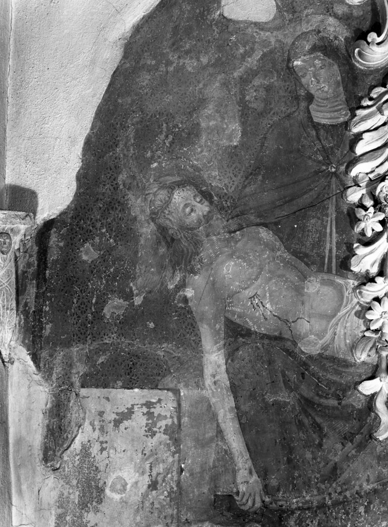 Pietà (dipinto, frammento) - ambito toscano (seconda metà sec. XV)