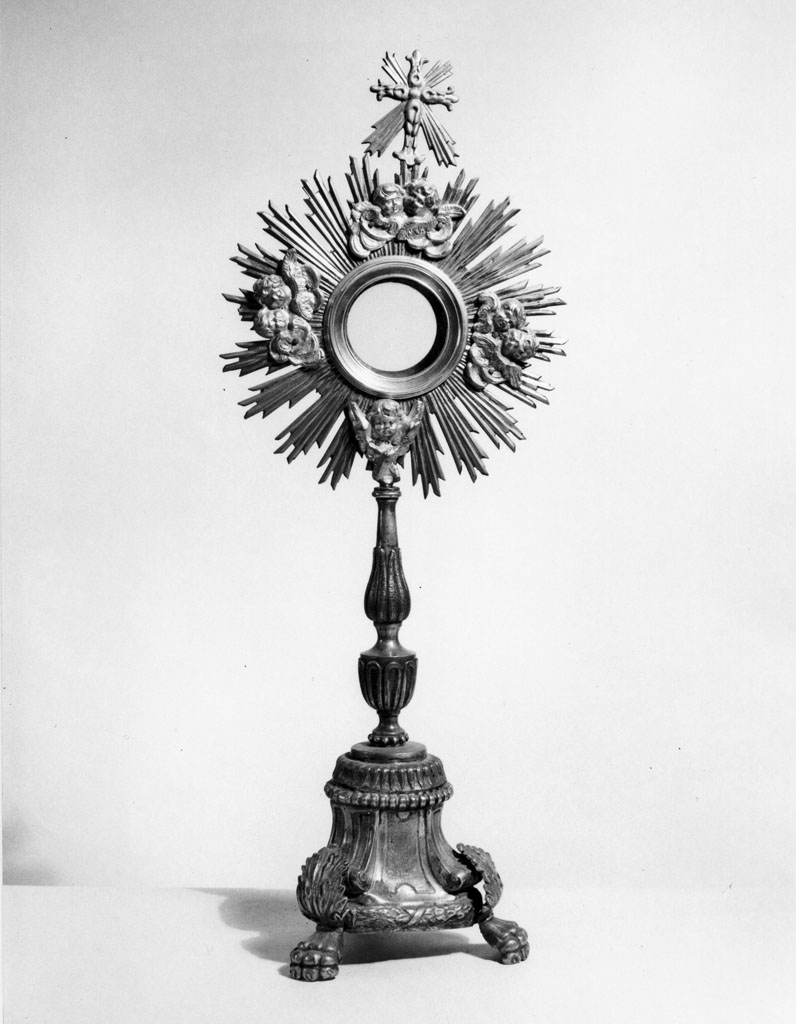 ostensorio - a raggiera, opera isolata - bottega toscana (seconda metà sec. XVIII)