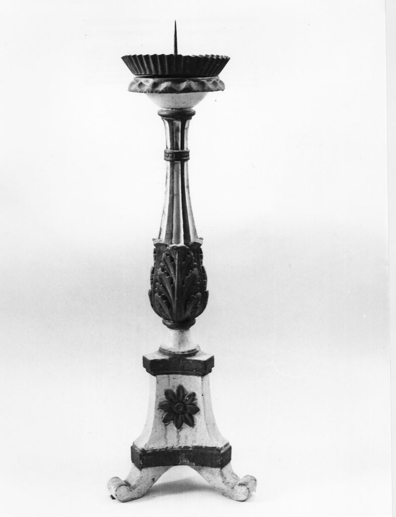 candeliere d'altare, opera isolata - bottega toscana (prima metà sec. XIX)