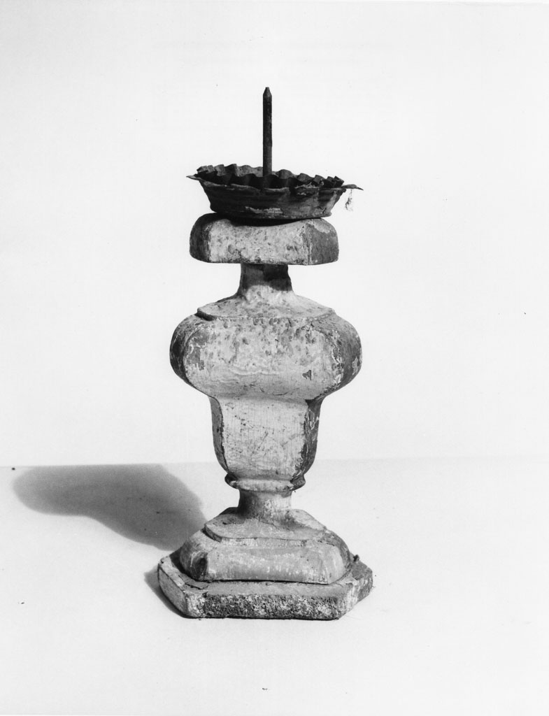 candeliere d'altare, opera isolata - bottega toscana (seconda metà sec. XVIII)