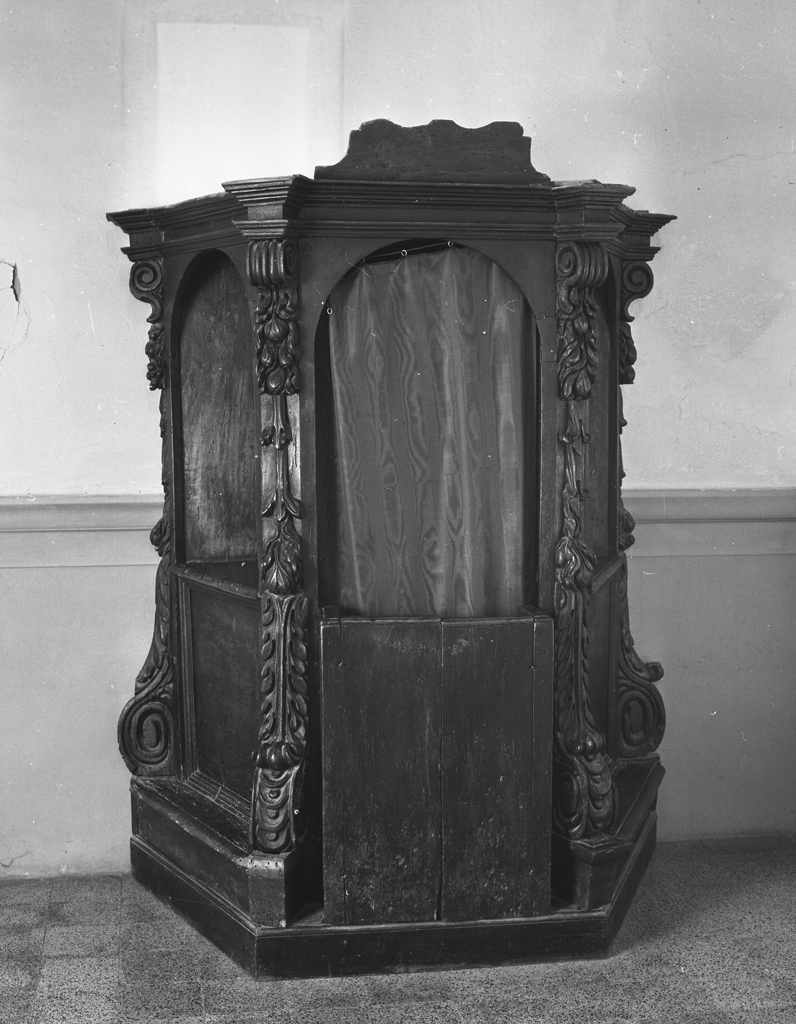 confessionale, opera isolata - bottega cortonese (sec. XVII)