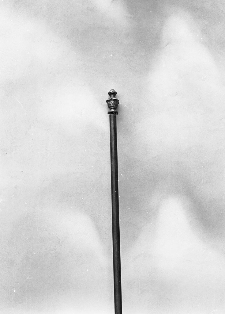 asta di baldacchino processionale, serie - bottega cortonese (prima metà sec. XIX)