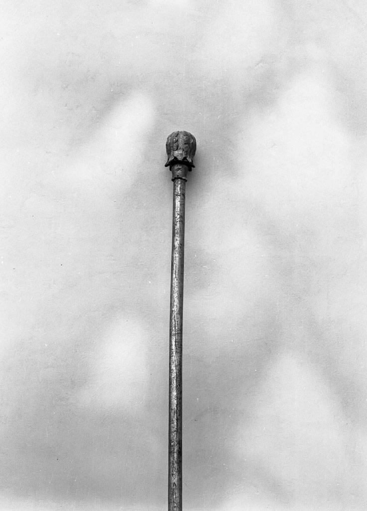 asta di croce processionale, elemento d'insieme - bottega cortonese (fine/inizio secc. XVIII/ XIX)