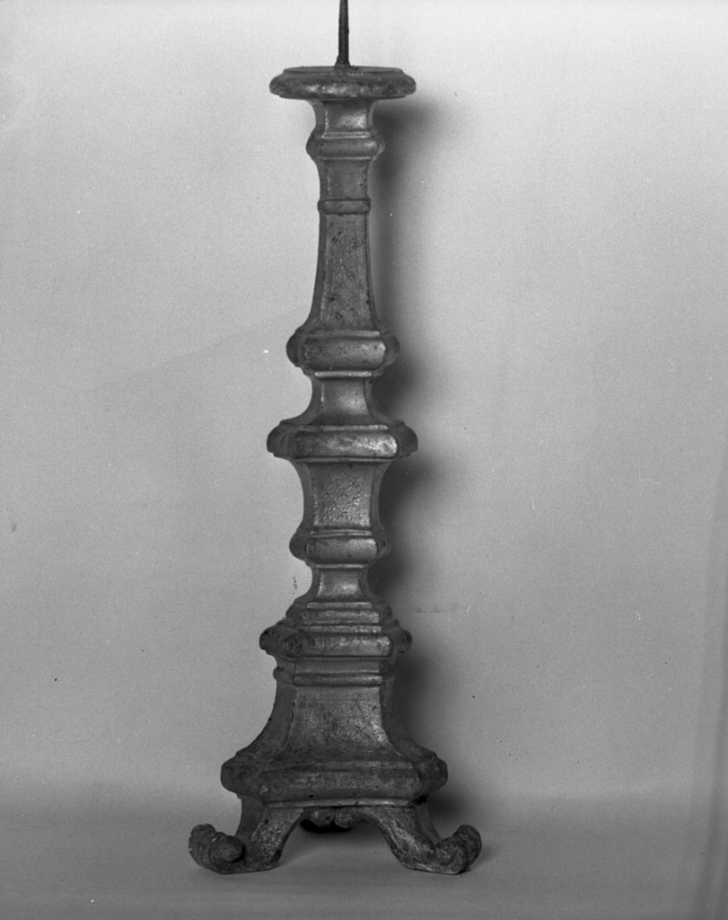 candeliere d'altare, opera isolata - bottega cortonese (sec. XVIII)