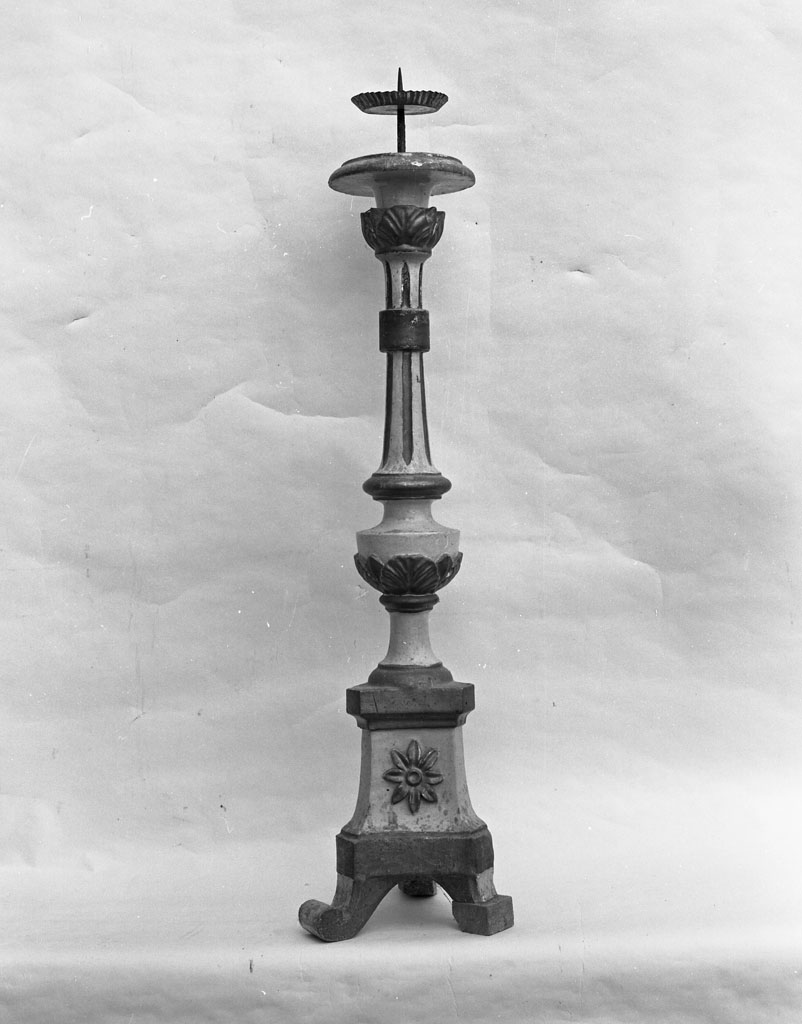 candeliere d'altare, serie - bottega cortonese (fine sec. XVIII)