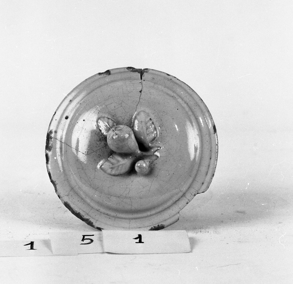 coperchio di zuccheriera, opera isolata - bottega toscana (primo quarto sec. XIX)