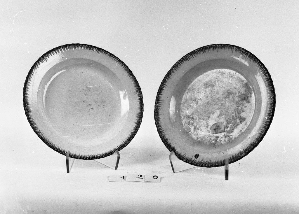 piatto fondo, coppia - bottega americana (sec. XIX)