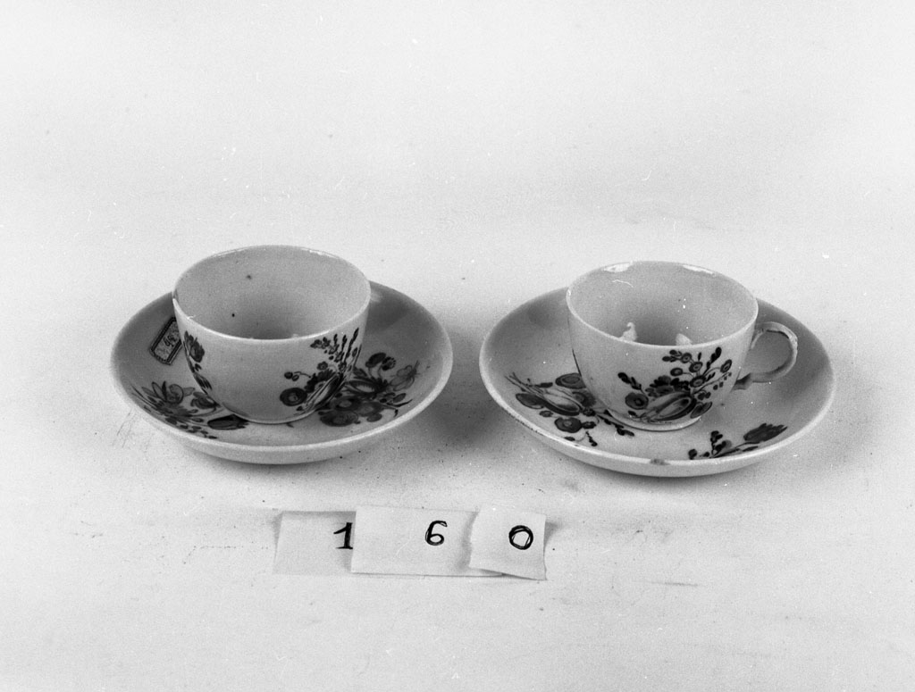 tazzina da caffe', serie - manifattura Ginori (secc. XVIII/ XIX)