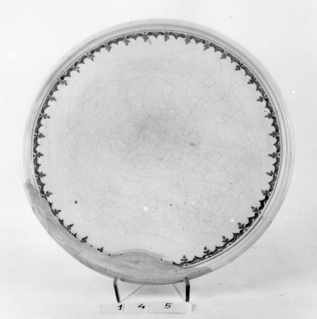 alzata, opera isolata - bottega faentina (sec. XVIII)