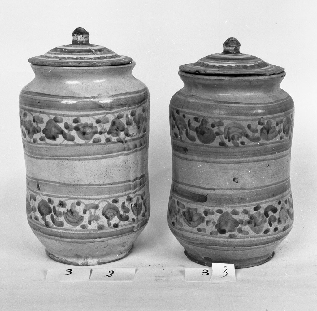 vaso da farmacia, coppia - bottega Italia centro-settentrionale (sec. XVIII)