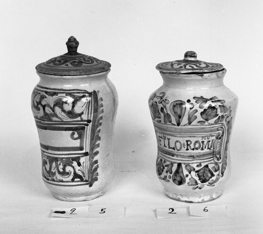 vaso da farmacia, opera isolata - bottega Italia centro-settentrionale (sec. XVIII)