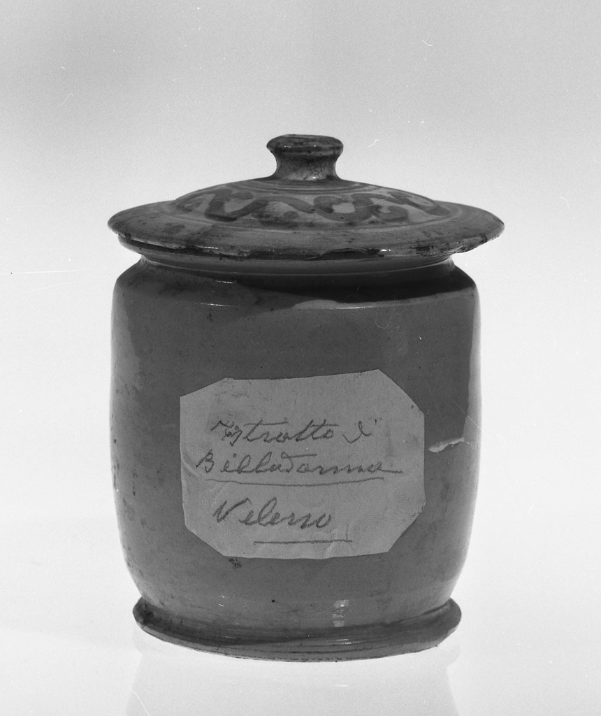 vaso da farmacia, coppia - produzione italiana (sec. XX)