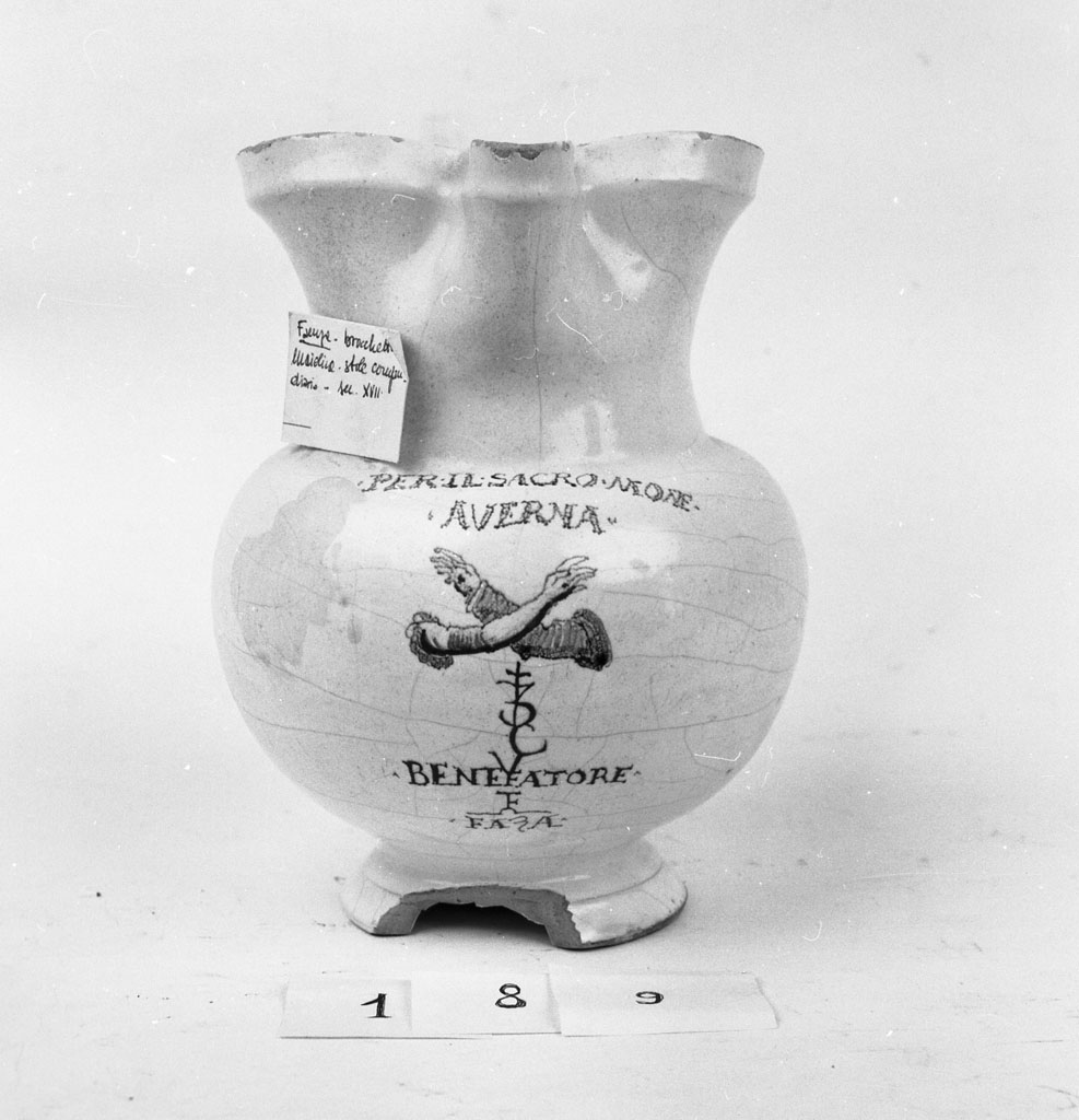 boccale, coppia - bottega Italia centro-settentrionale (fine/inizio secc. XVII/ XVIII)