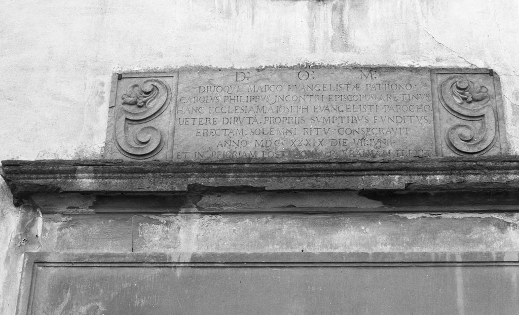 lapide commemorativa - bottega toscana (sec. XVIII)