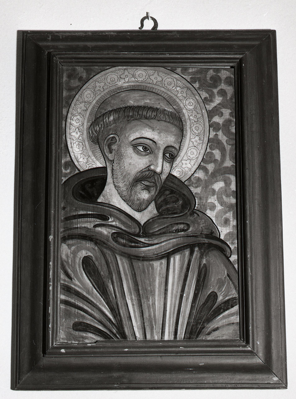 Sant'Antonio da Padova (mattonella) di Brogi Antonio (primo quarto sec. XX)