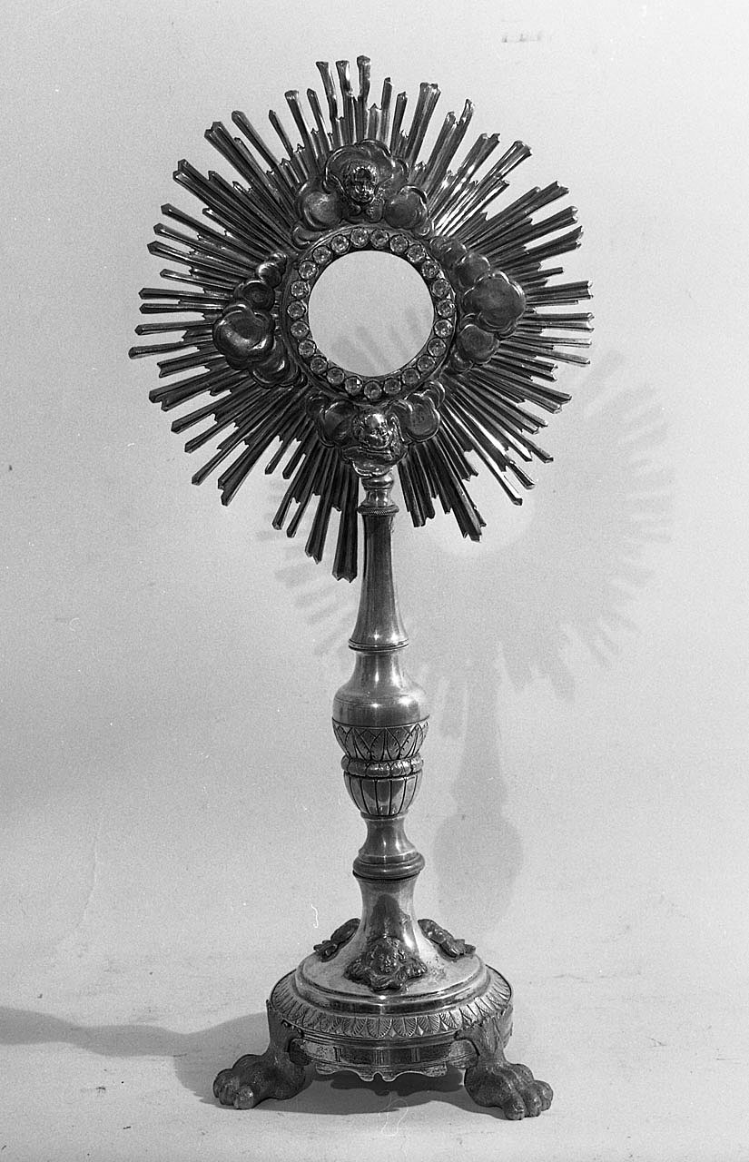 ostensorio - a raggiera - bottega toscana (sec. XIX)