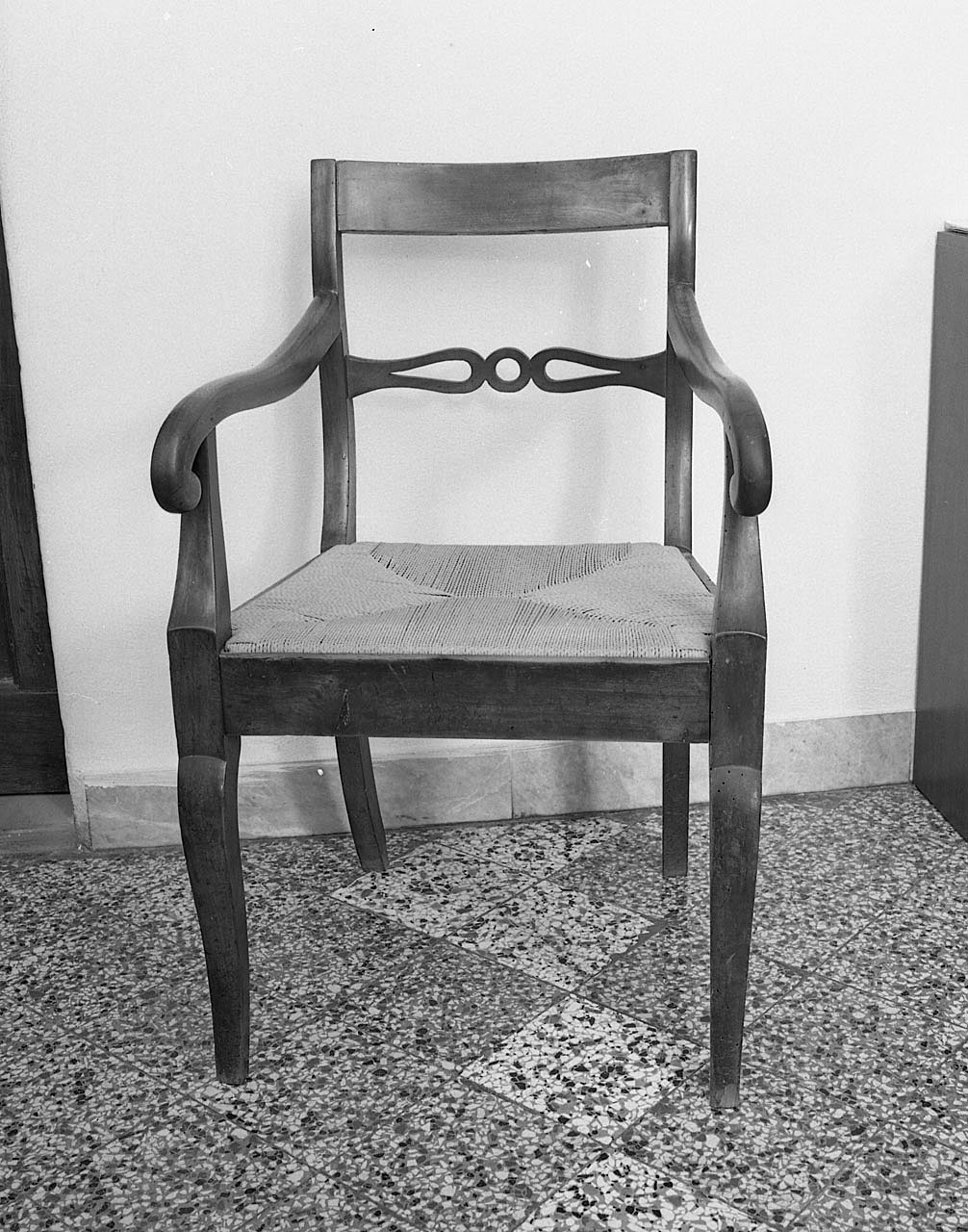 sedia - a braccioli - bottega aretina (metà sec. XVIII)