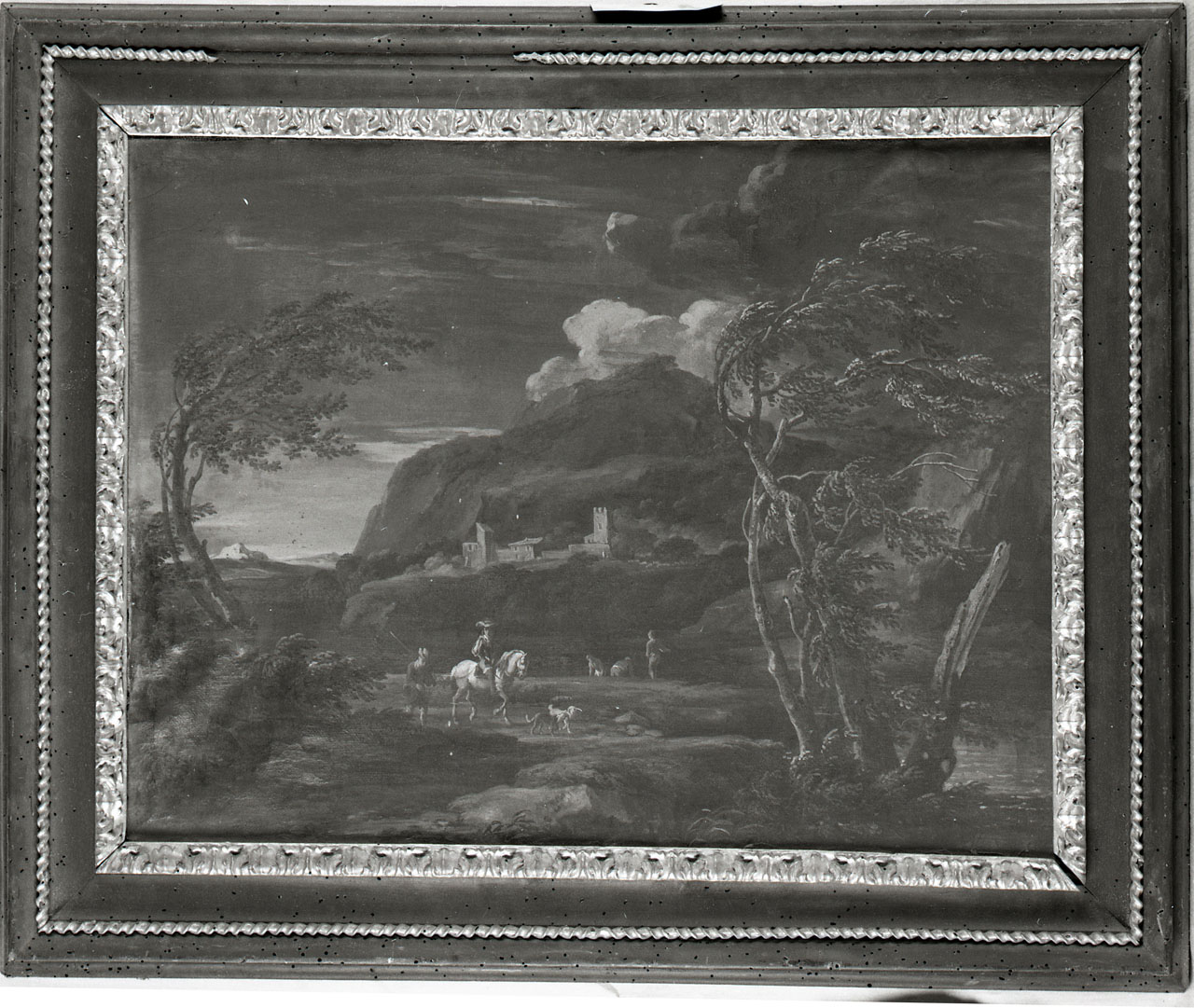 paesaggio con alberi (dipinto) - ambito Italia settentrionale (seconda metà sec. XVIII)