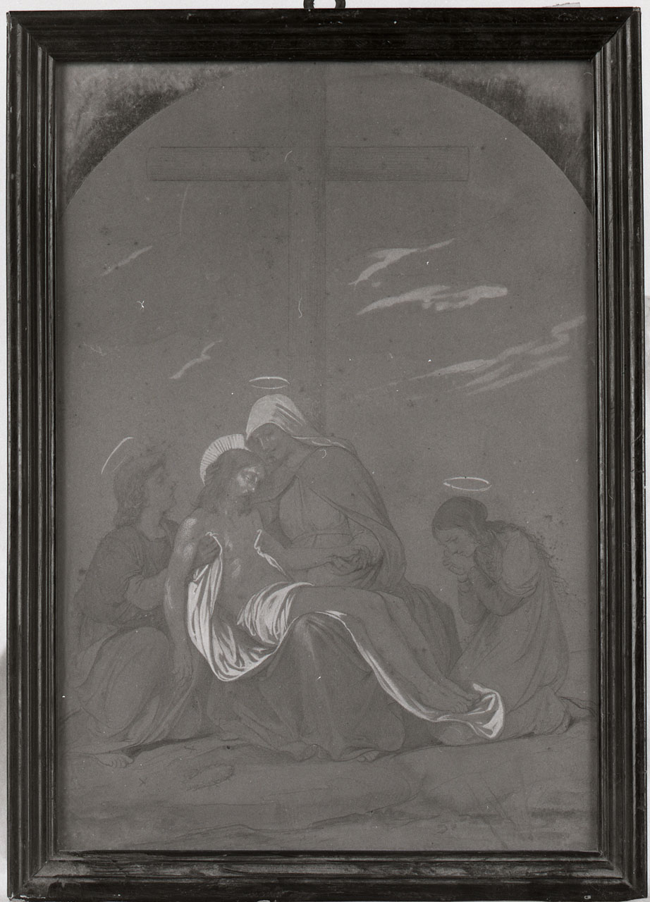 deposizione di Cristo dalla croce (disegno) di Pollastrini Enrico (metà sec. XIX)