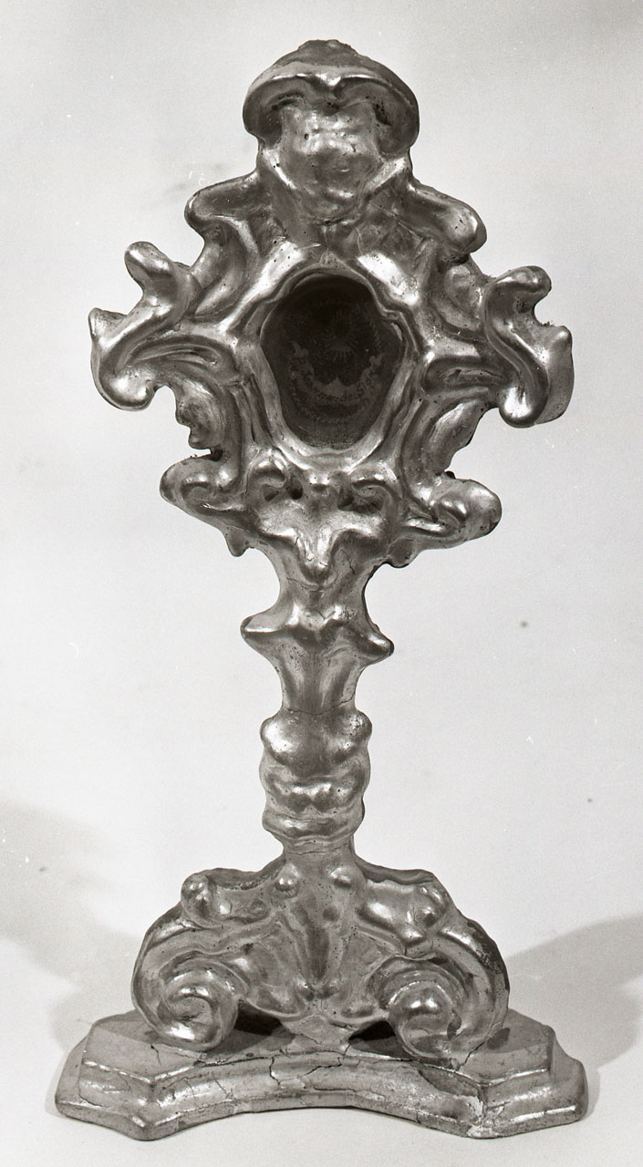 reliquiario - a ostensorio - bottega aretina (sec. XVIII)