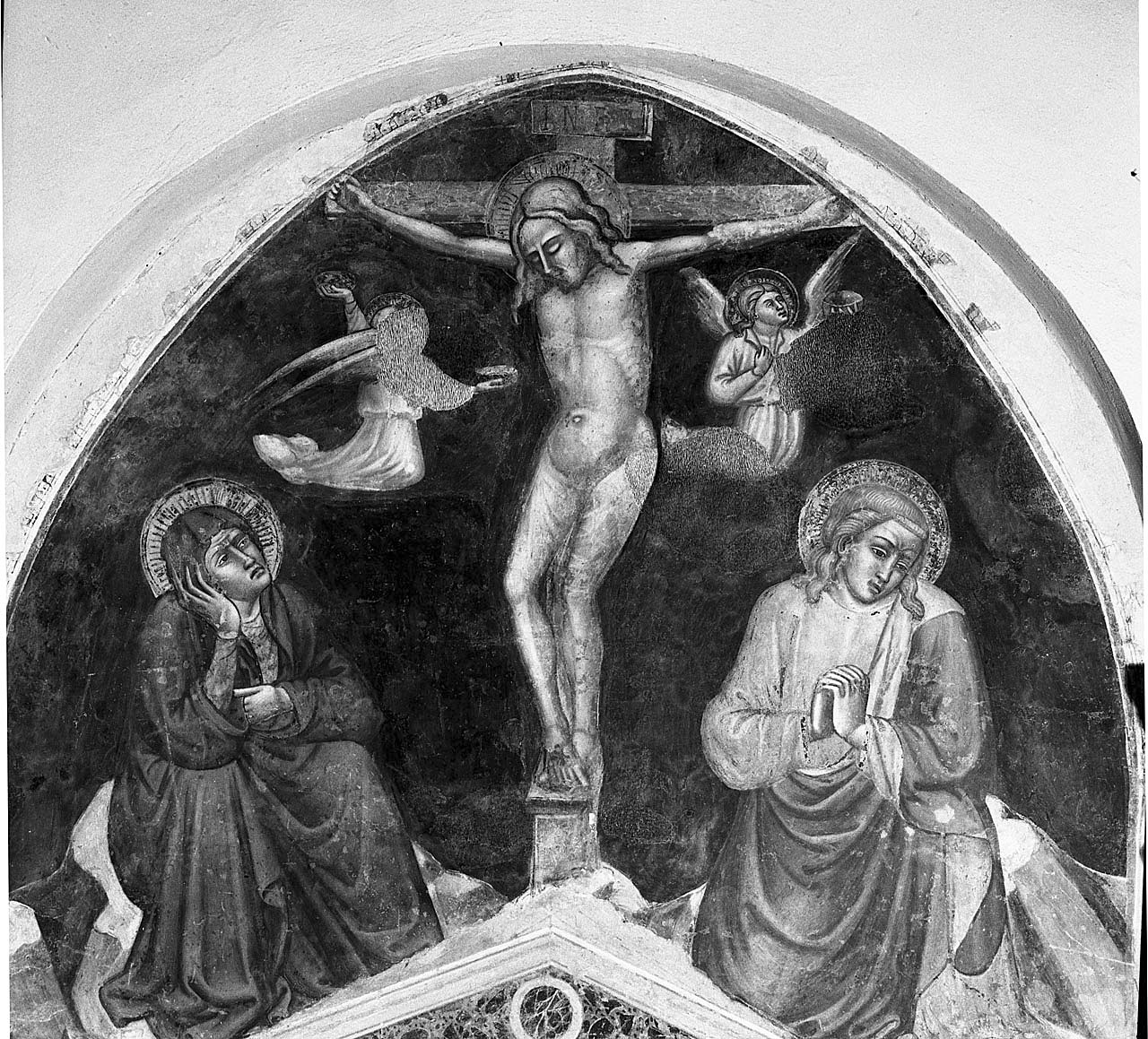 crocifissione (dipinto) - ambito toscano (sec. XIV)