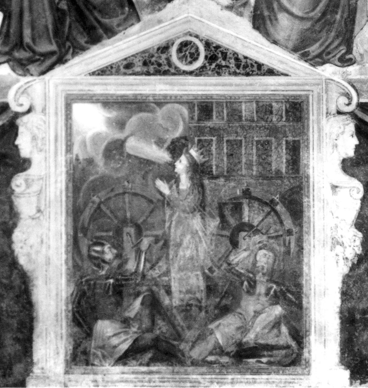 martirio di Santa Caterina d'Alessandria (dipinto) - ambito toscano (sec. XVII)